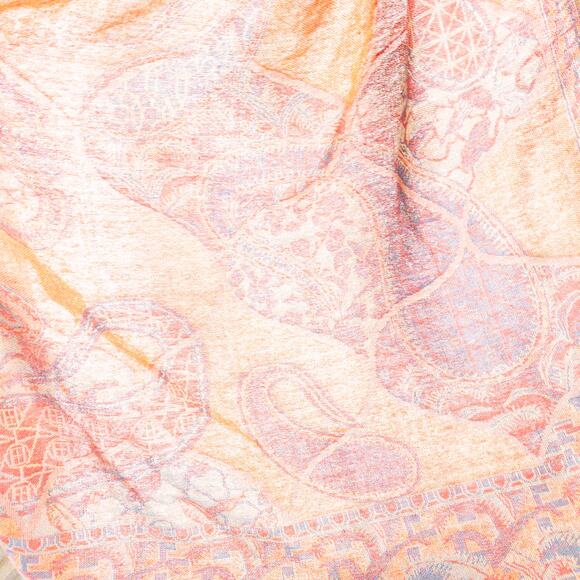 Pashmina Multicolor Red Green Blue Paisley Scarf Womens One Size - Picture 10 of 16